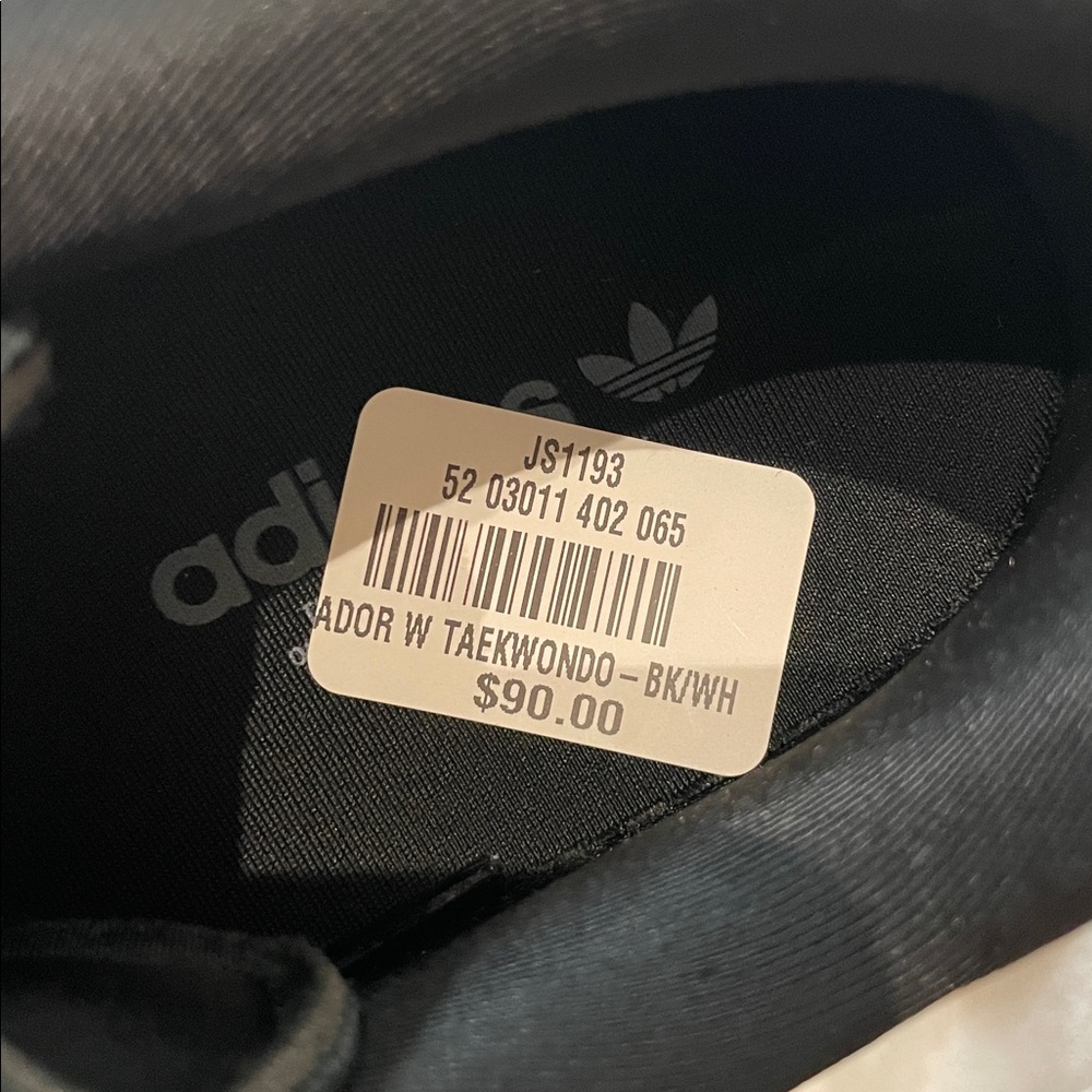 •ADIDAS• Taekwondo Lace W Shoes Sneakers >> black/white stripe/gum >> NIB - Picture 13 of 16